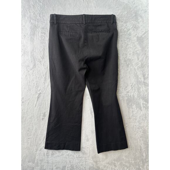 J. Crew Teddie Kick Flare Cropped Capri Pants – Black – Size 6 - Picture 2 of 7